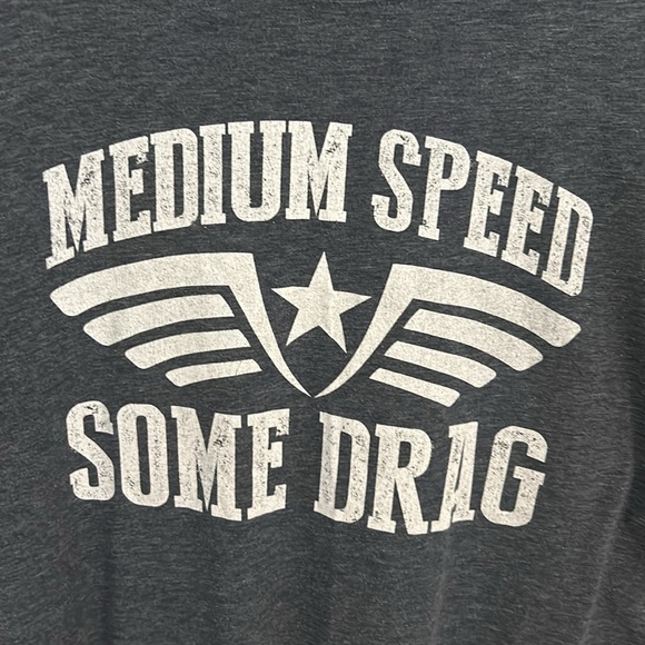 Medium Speed Some Drag Military Ranger Up gray T-shirt XXL - Picture 2 of 5